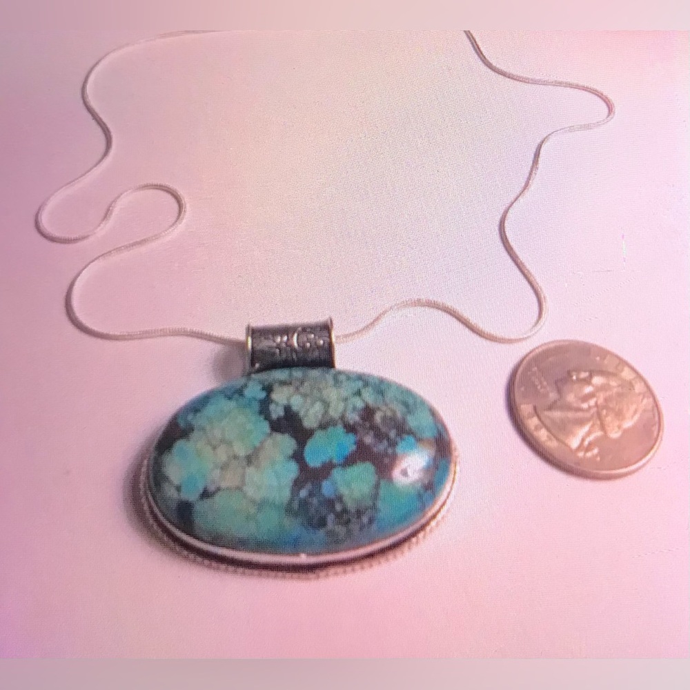 Turquoise 925 Sterling Silver Necklace